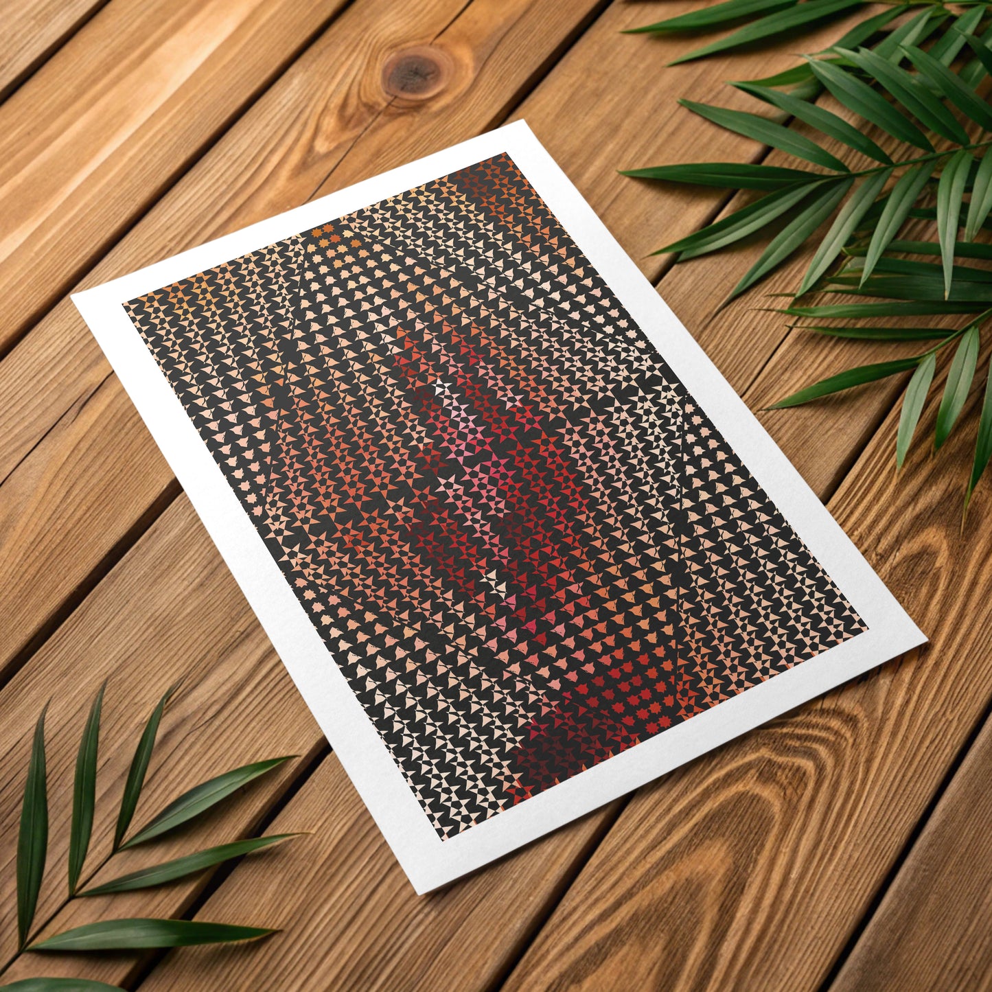 Minimalist organic wave poster for holistic wellness centers