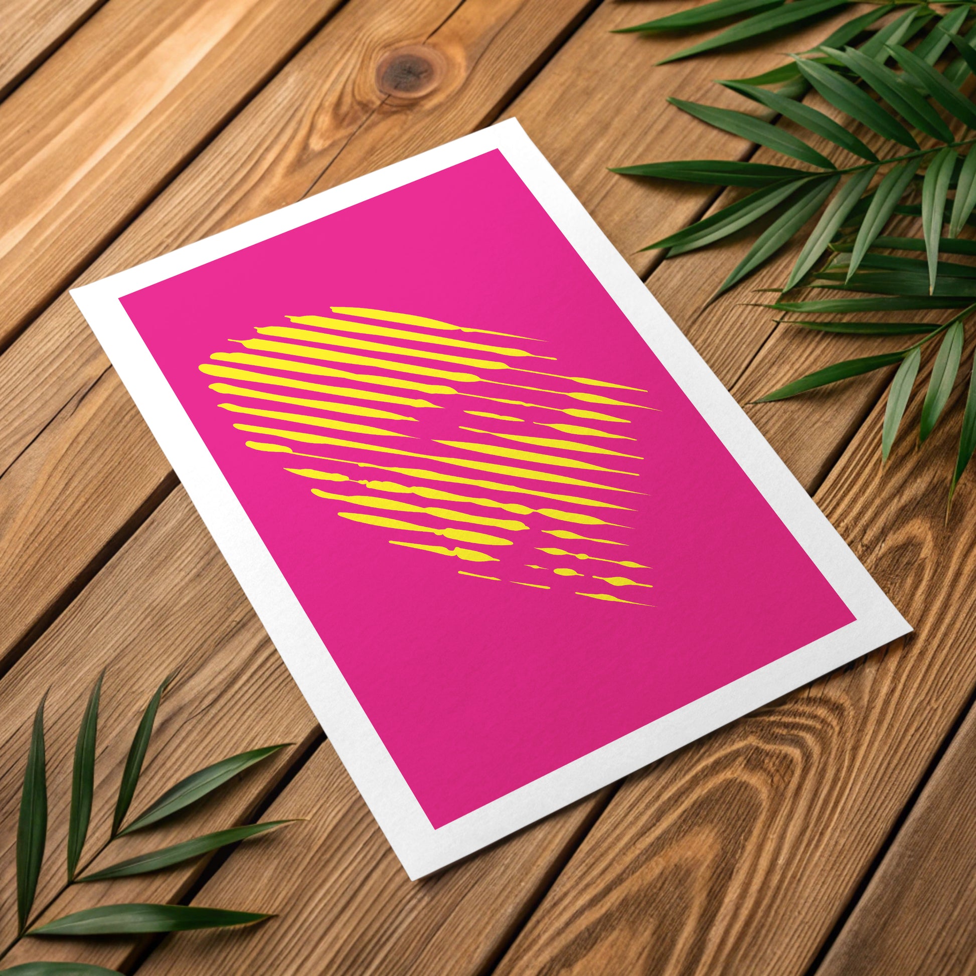 Minimalist structure line poster for modern executive interiors