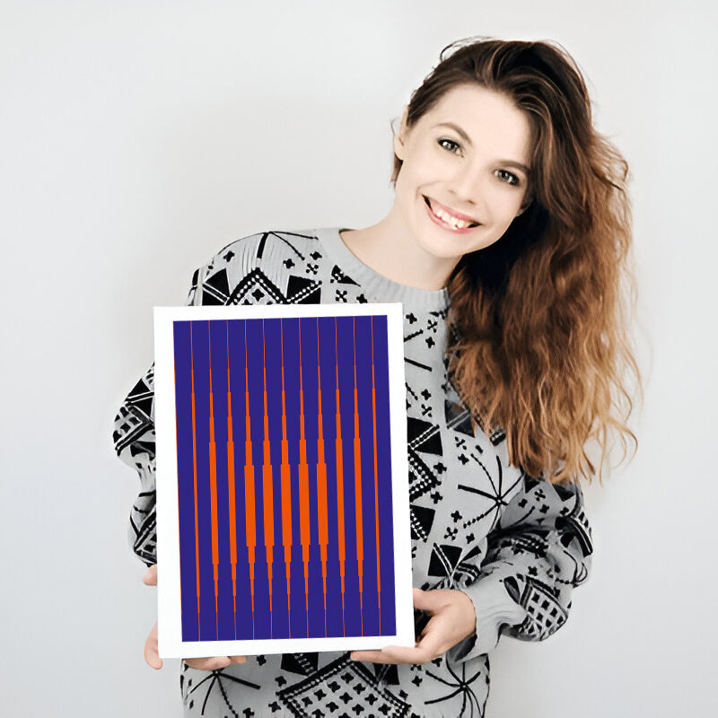 Modern aesthetic visual therapy artwork for curated homes