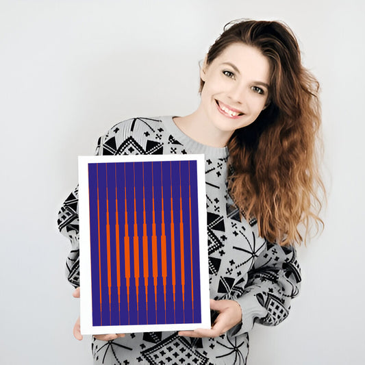 Modern aesthetic visual therapy artwork for curated homes