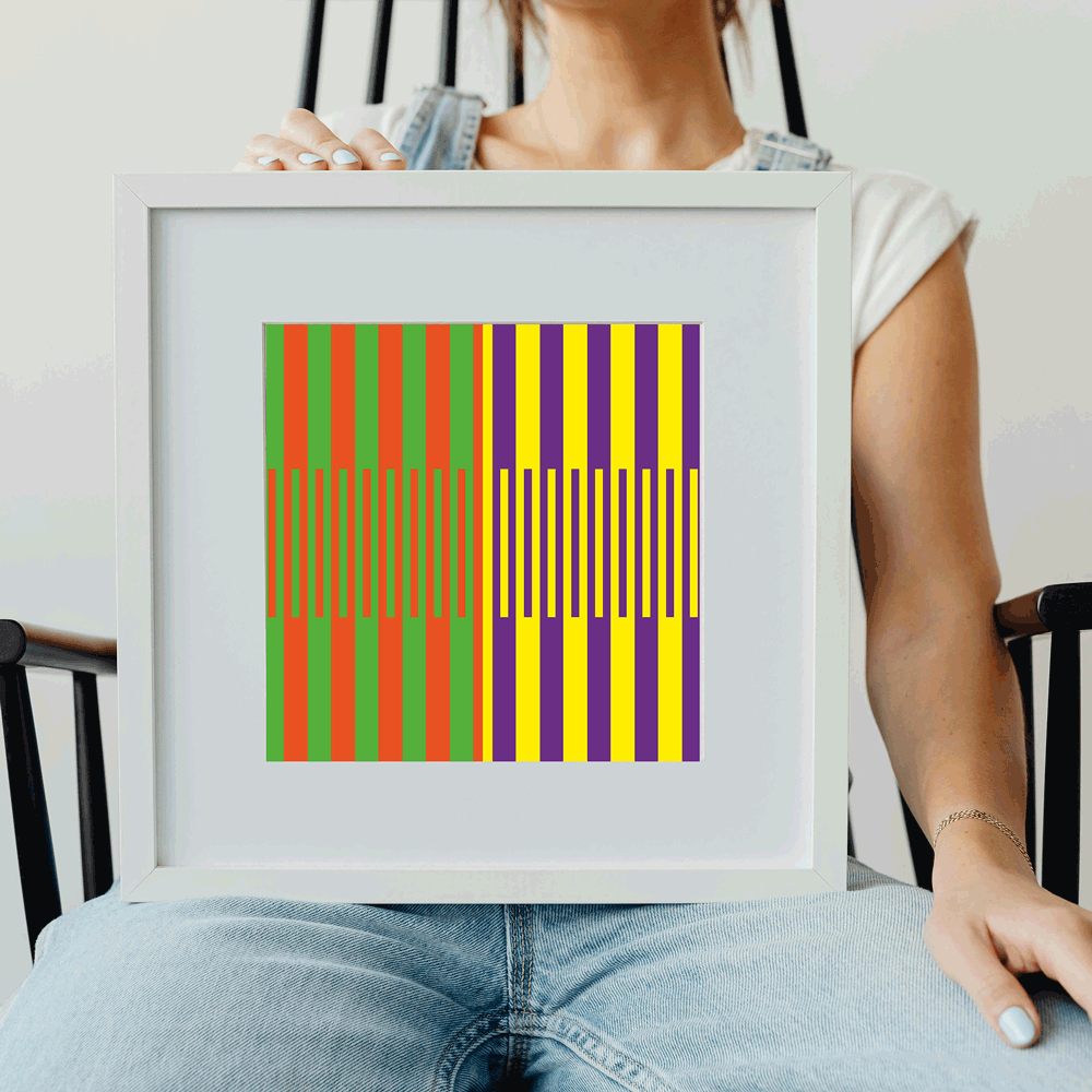 Modern therapeutic illusion artwork for contemporary living