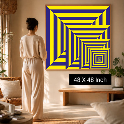Museum-grade large scale abstract print for architectural spaces