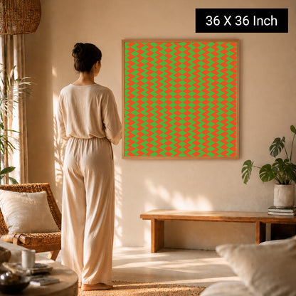Muted monochrome optical print for sophisticated art collection