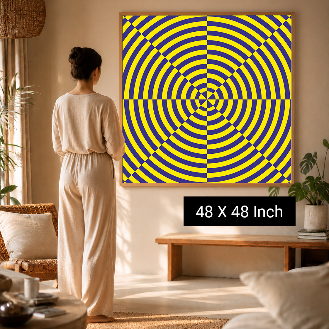 Organic shape abstract artwork for psychotherapist offices