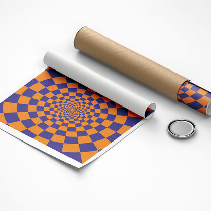 Oversized statement mandala canvas print for yoga and wellness hubs