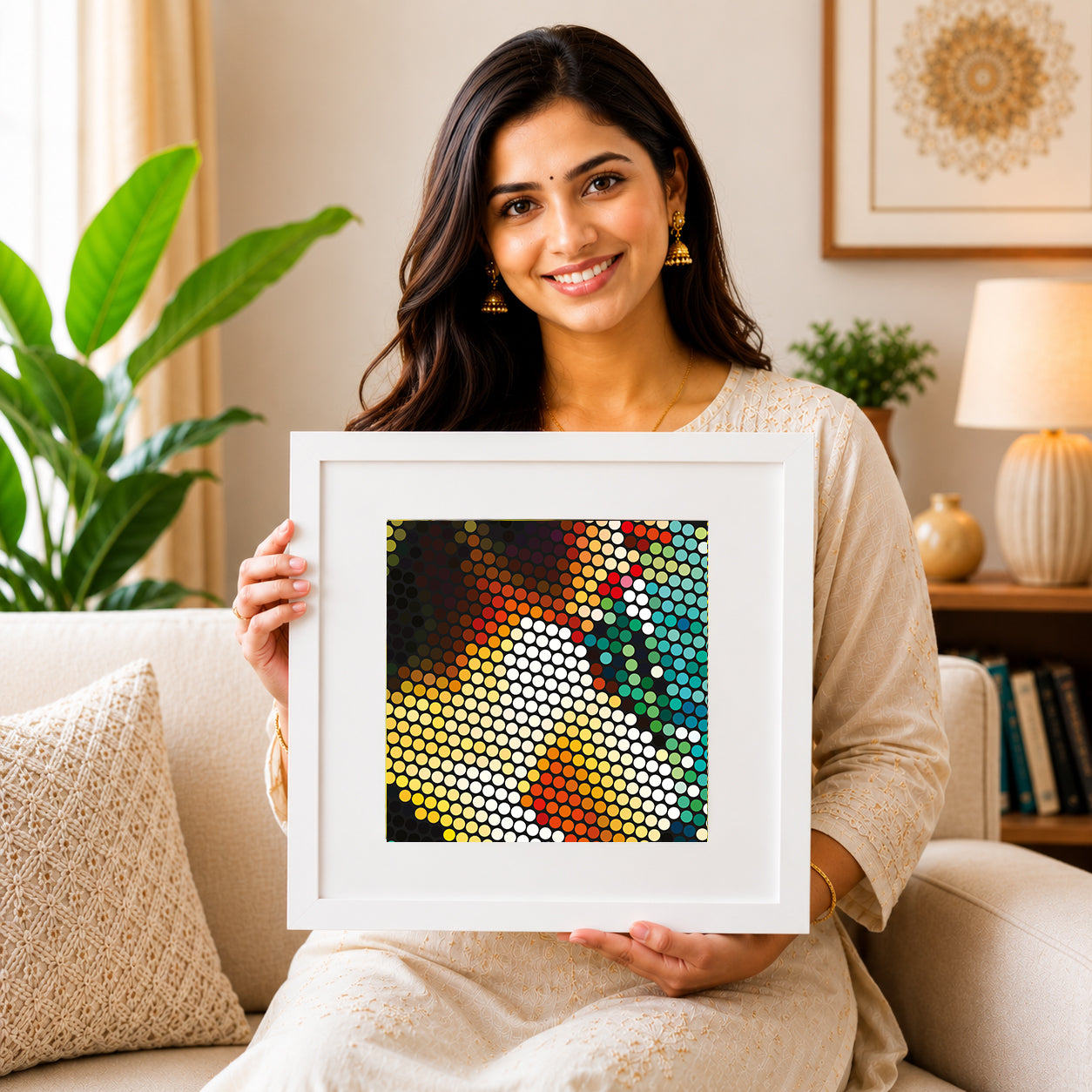peaceful emotional wellness paintings for cozy bedroom and office interiors