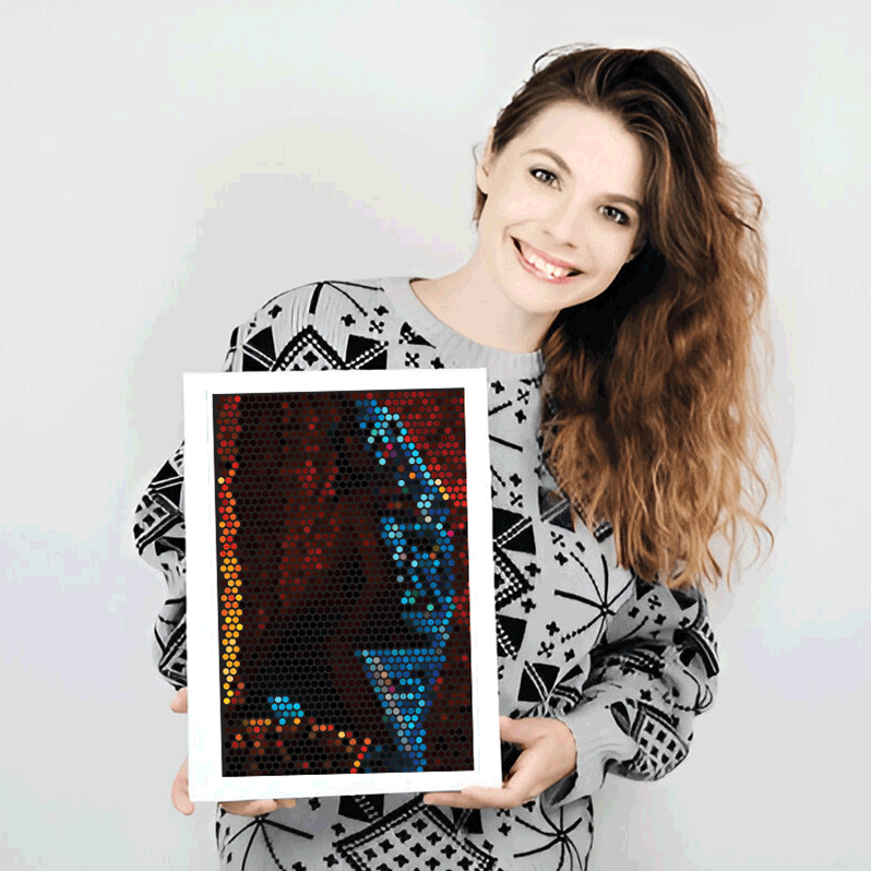 Premium canvas wall art with hand-stretched wooden frame