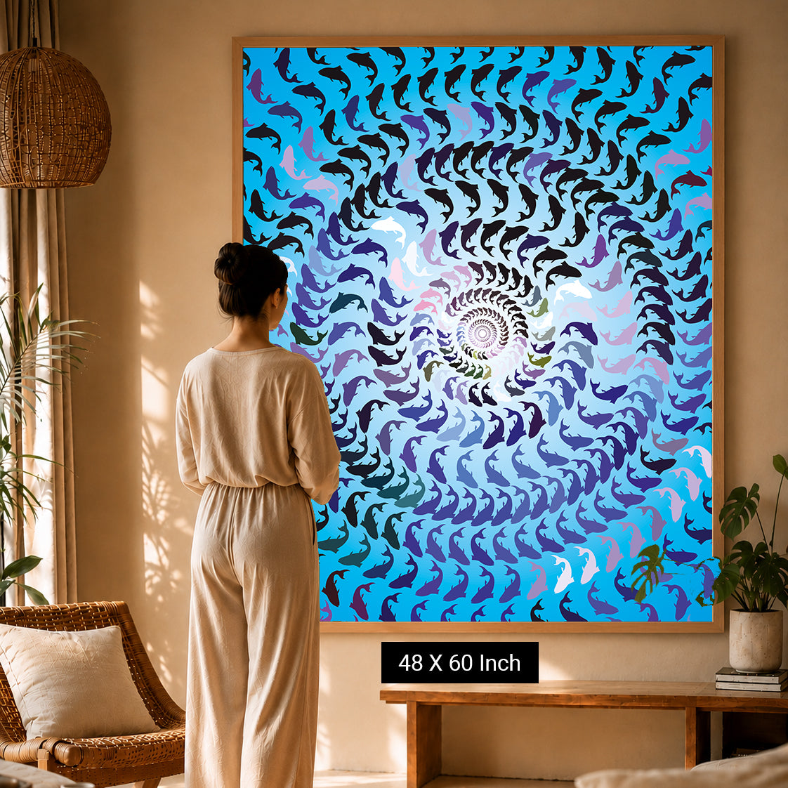 Premium framed therapeutic wall art for counseling practices