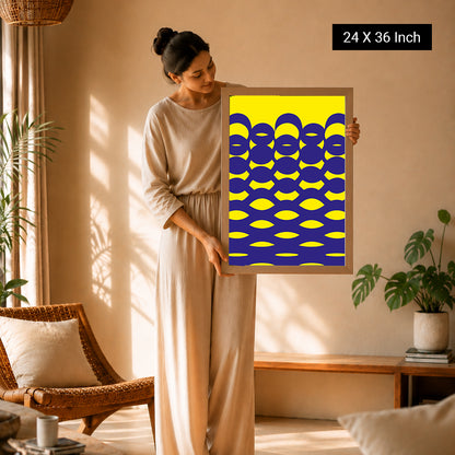 Premium optical illusion framed posters for modern interiors