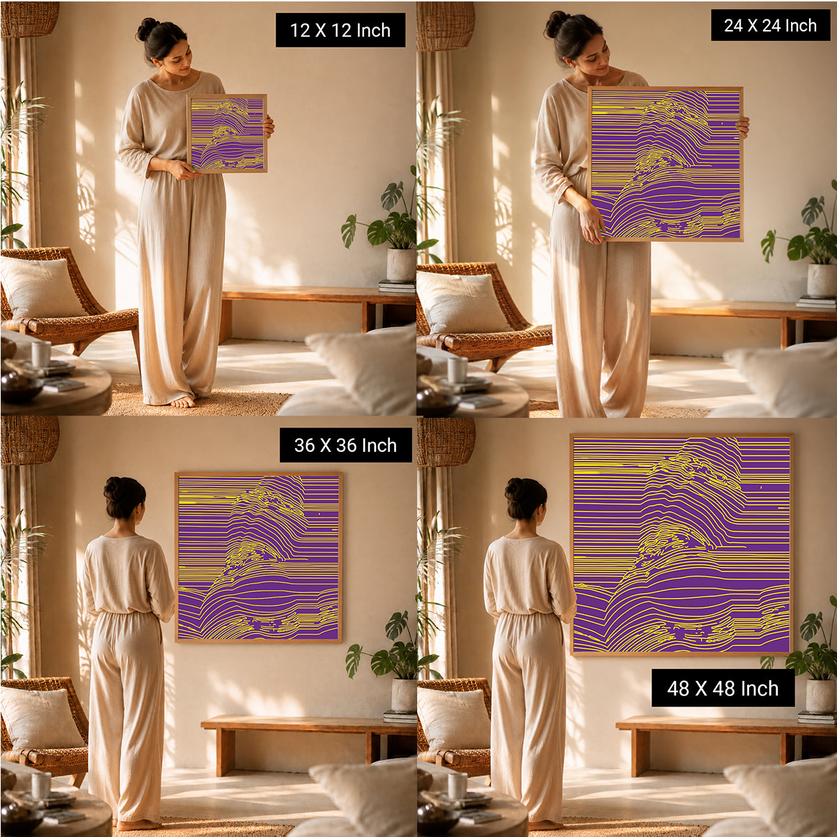 premium therapeutic canvas print for peaceful therapy clinics