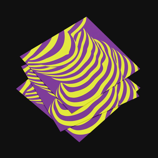 Soft psychedelic art for nervous system soothing bedroom wall