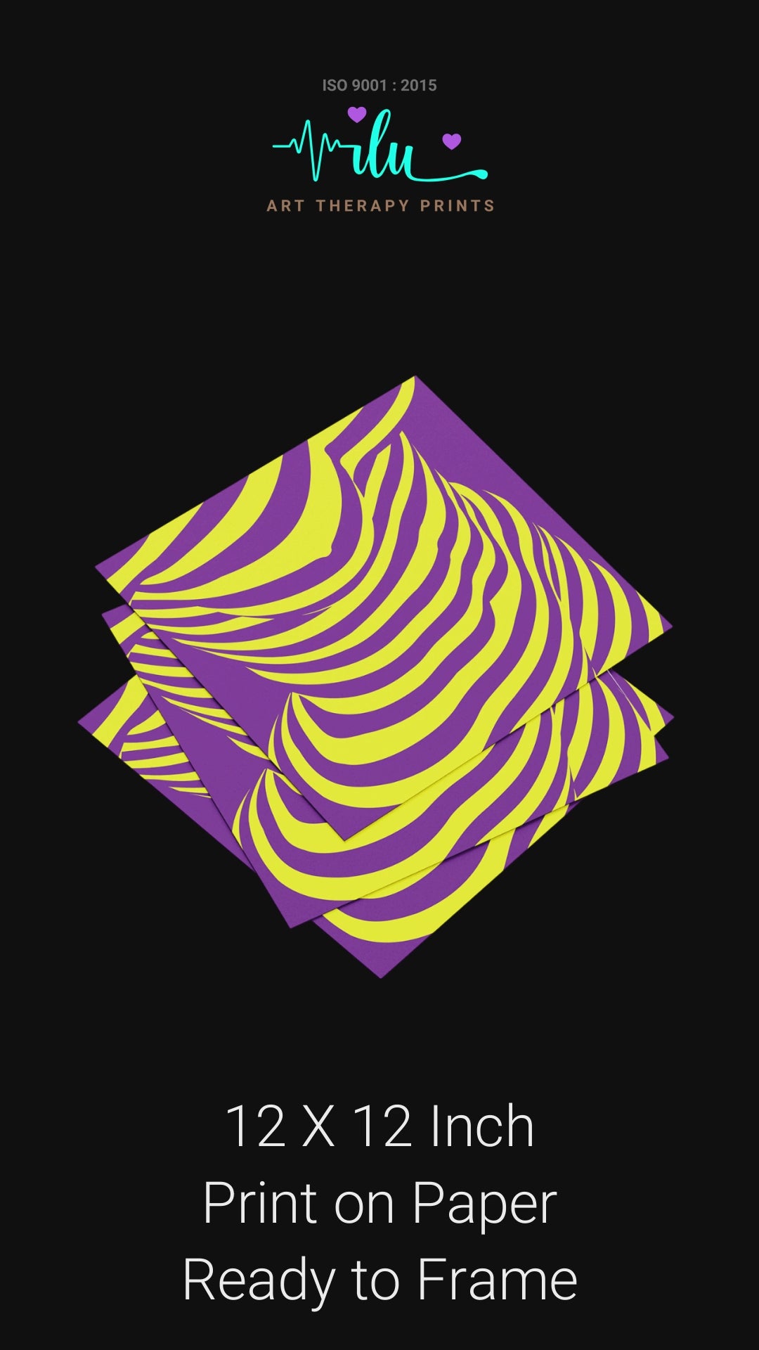 Soft psychedelic art for nervous system soothing bedroom wall