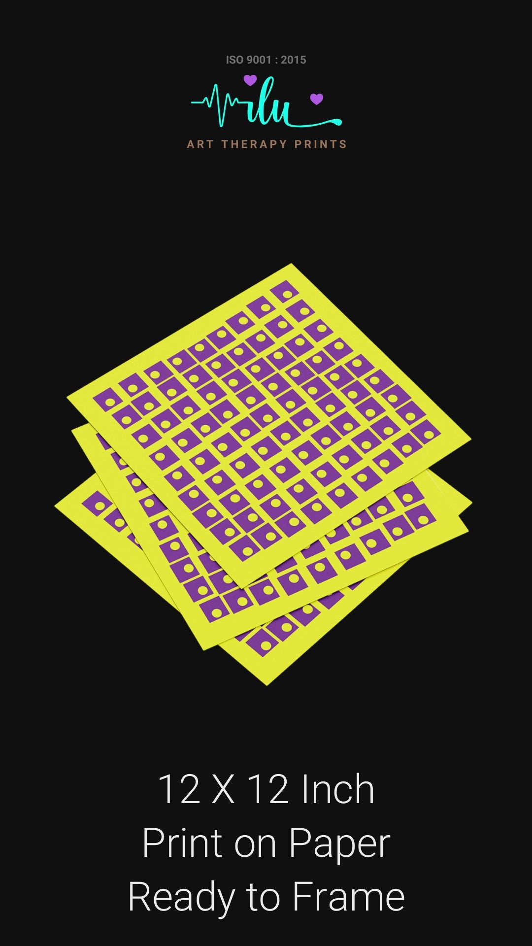 Therapeutic optical illusion art for focus and stress relief