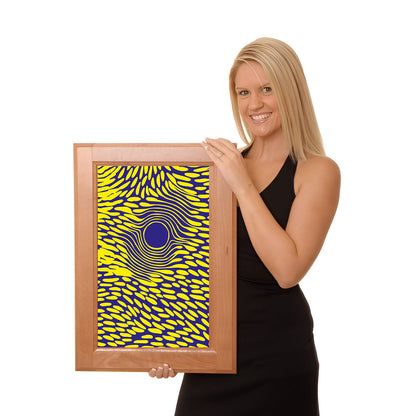 Radiant aura circle artwork for mental clarity and stress relief