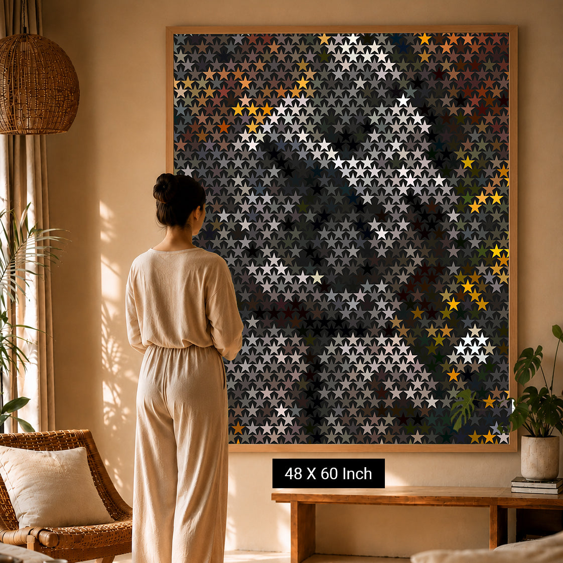 Radiant tranquility gradient poster for complete room wellness