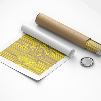 Science-backed restorative wall print for medical wellness centers