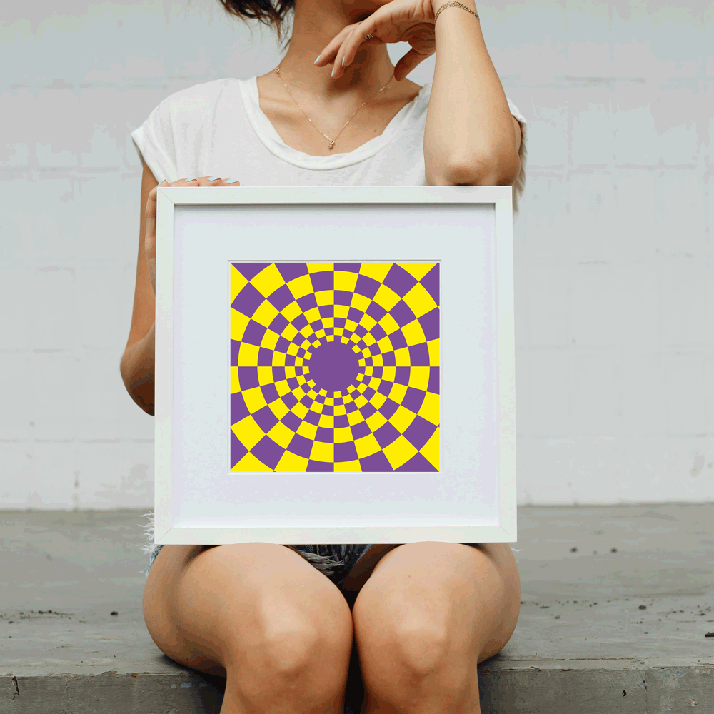 Serene aura gradient poster for holistic lifestyle spaces