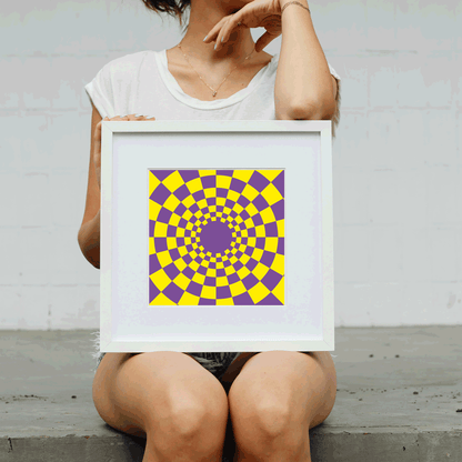 Serene aura gradient poster for holistic lifestyle spaces