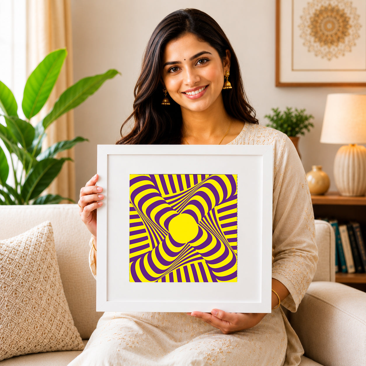 Serene forest color therapy print for counseling spaces.
