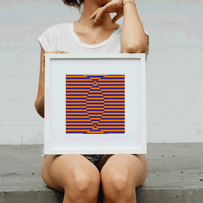 Serene home decor print promoting calm and visual balance