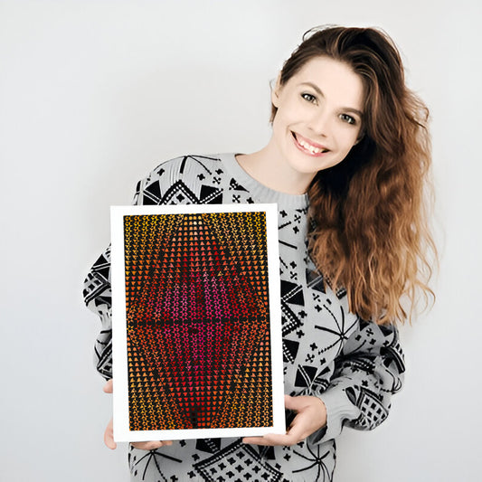 Soft blur gradient art print for easing visual sensory overload