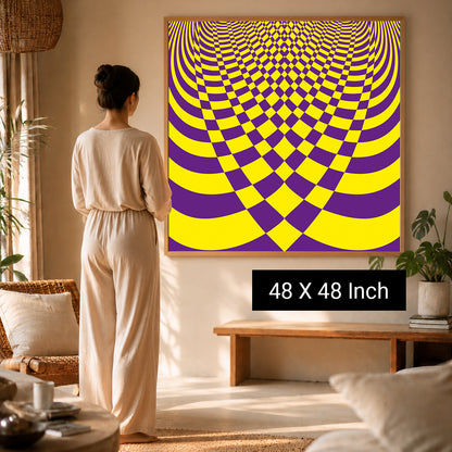 Soft edge optical illusion art for gentle visual fascination