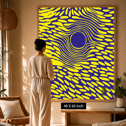 Soft focus color blur canvas print for meditation and visual peace
