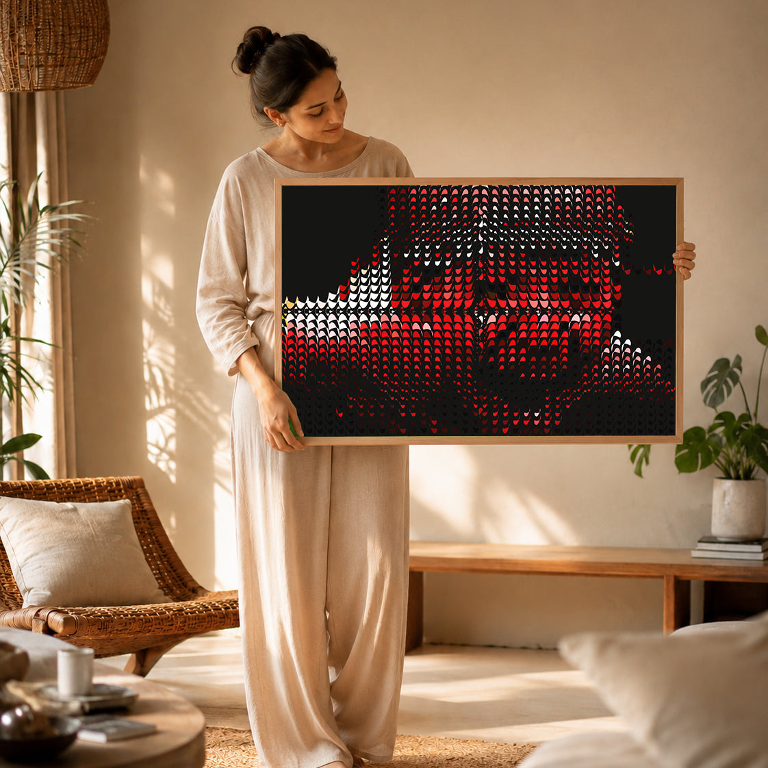 Soft focus landscape poster for neurodivergent room aesthetic