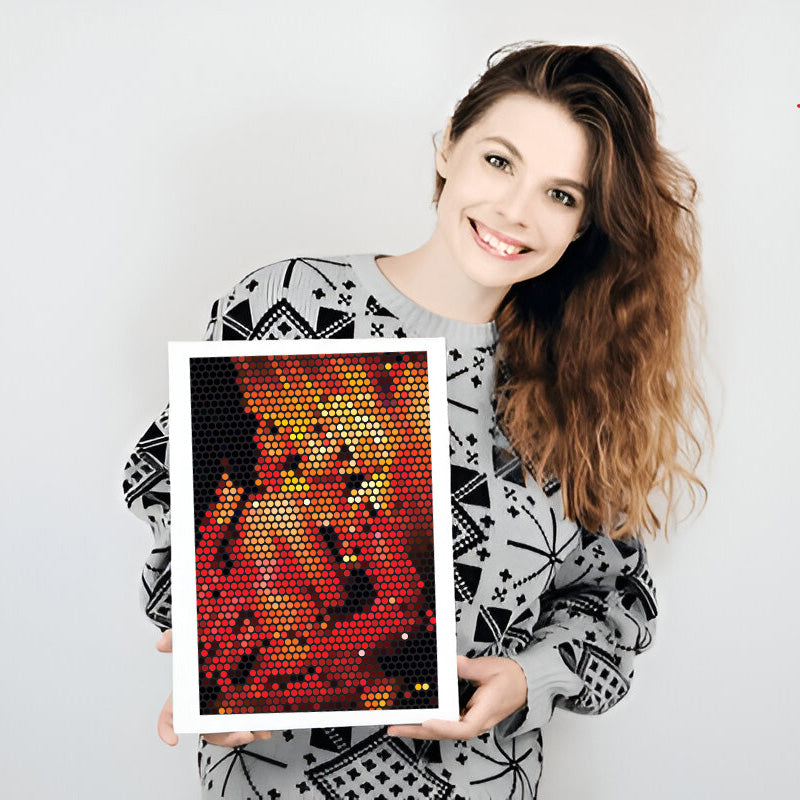 Soft illusion collection print for subtle mind distraction