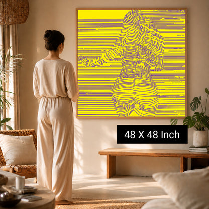 Soft sand and coastal blue canvas art for natural relaxation