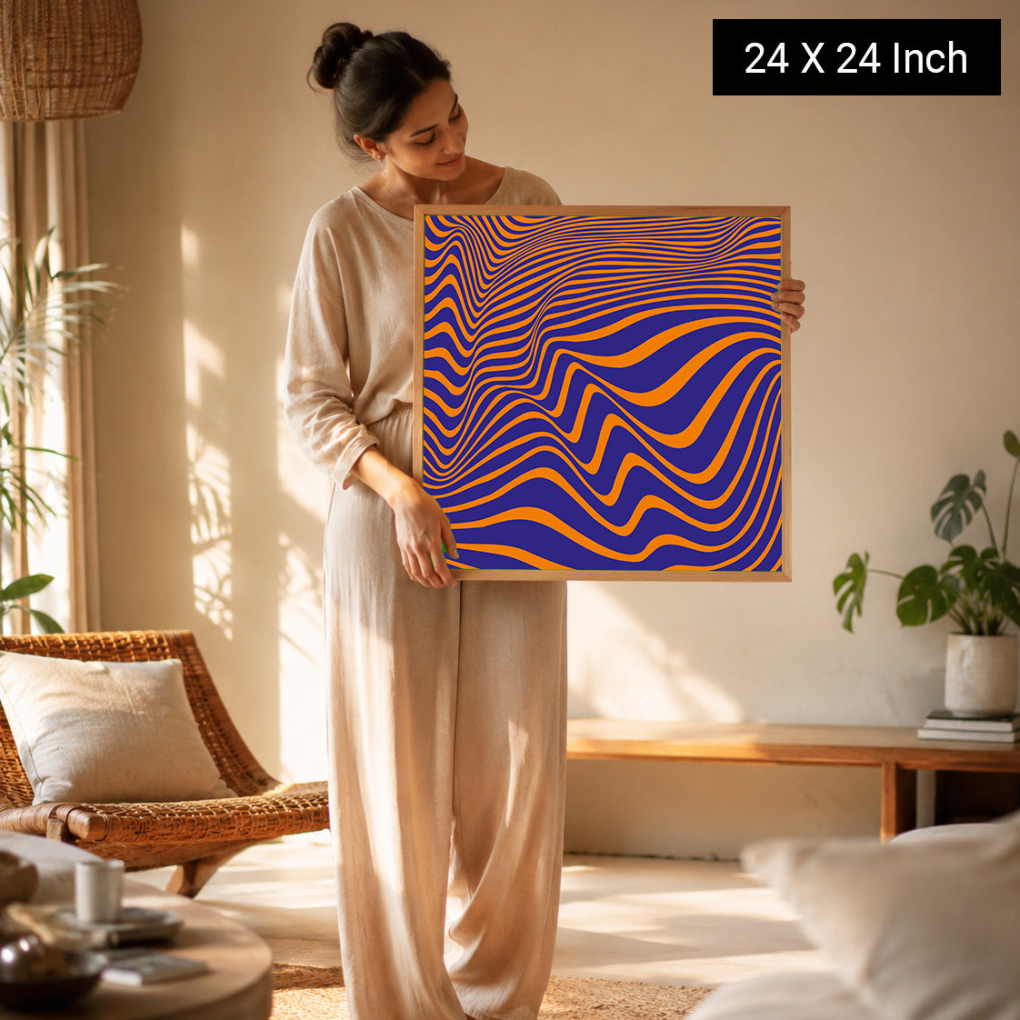 Soft visual illusion print designed for visual art therapy