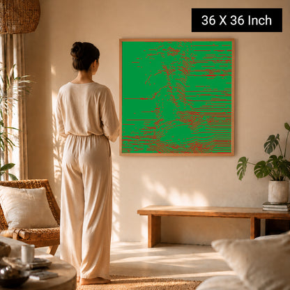 Soft visual texture art print for Scandinavian minimalist room