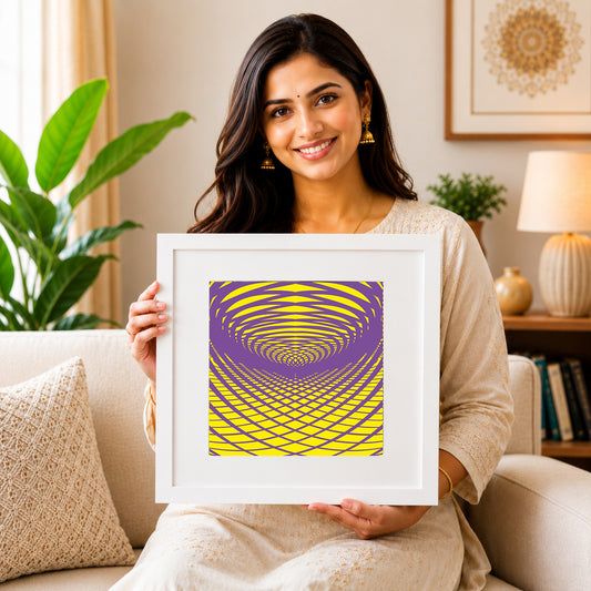 Soothing harmonic wave canvas print for tranquil living walls