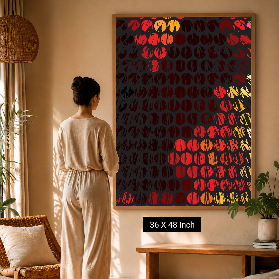 Soothing Vesica Piscis art print symbolizing harmony and connection