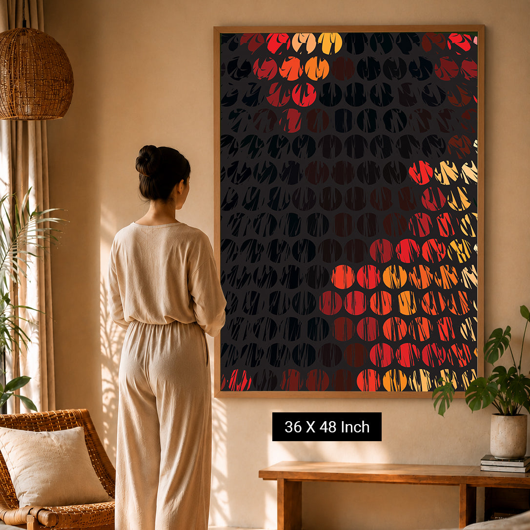 Soothing botanical silhouette canvas print for restful bedrooms