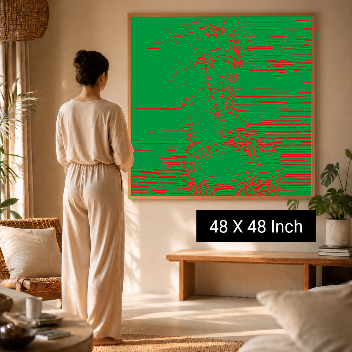Soothing home wall hanging designed by certified art therapists