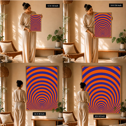 Soothing night glow orb poster as a visual sleep aid