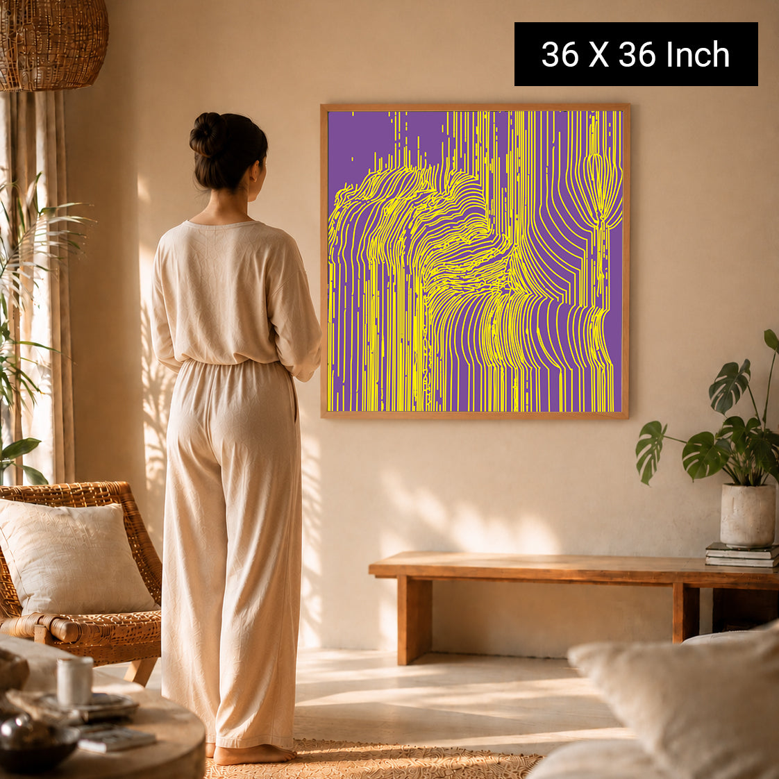 Soothing pastel aura ring print for psychologist session rooms