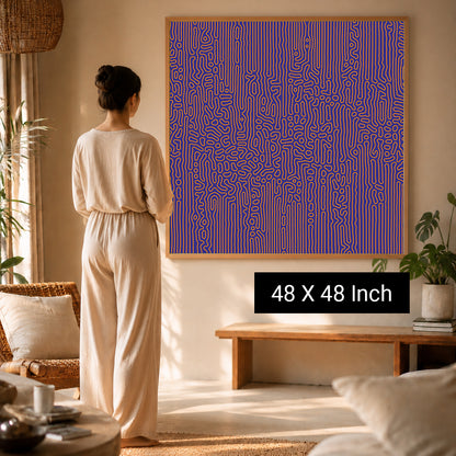 Soothing soft spectrum art print for visual screen rest breaks