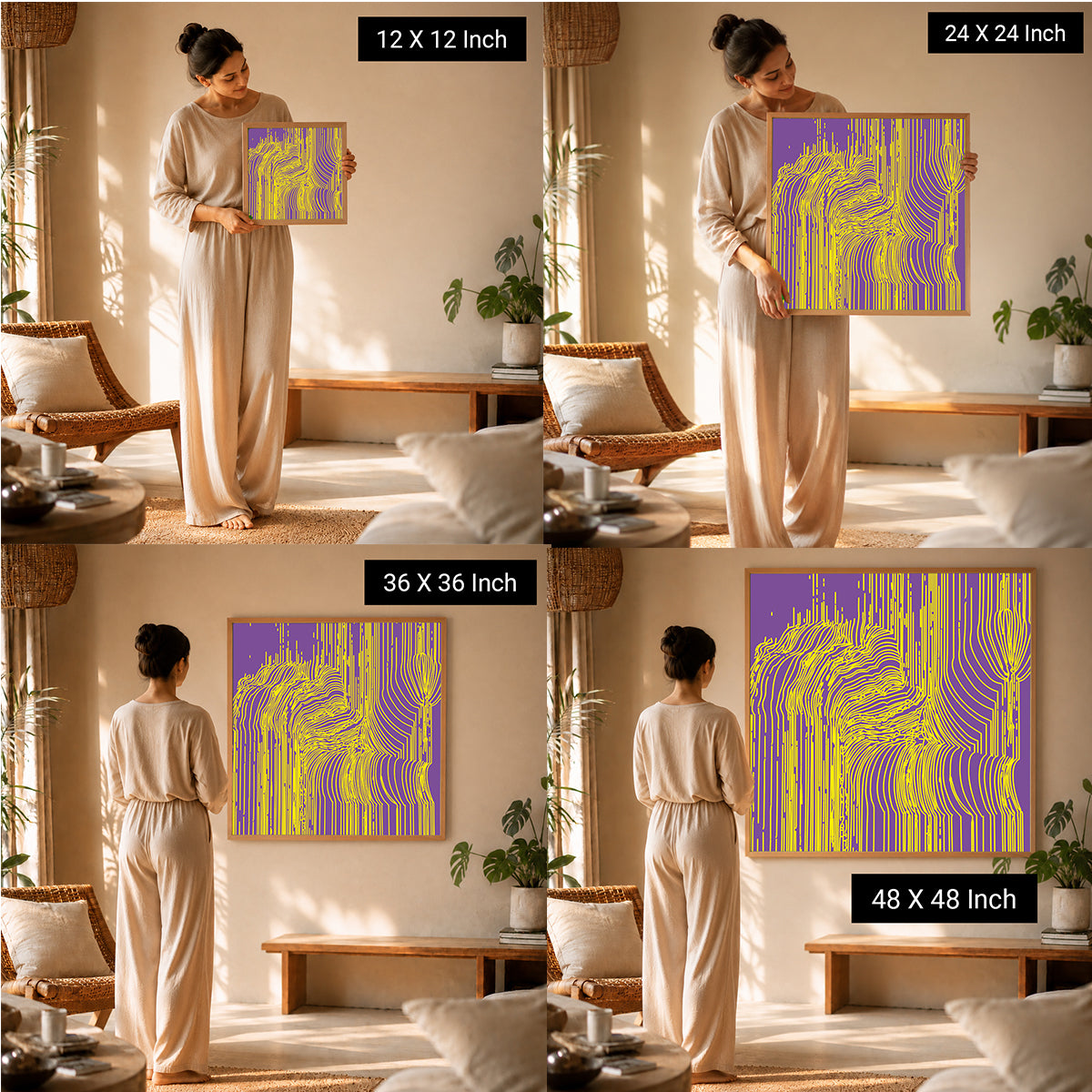 soothing spiritual canvas art for positive energy home styling