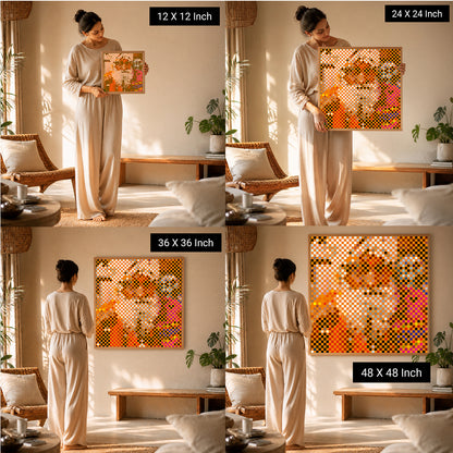 soothing spiritual wall painting for peaceful meditation spaces