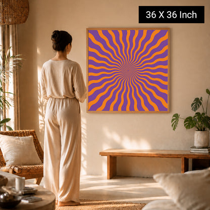 Soothing sunset gradient art print for evening relaxation