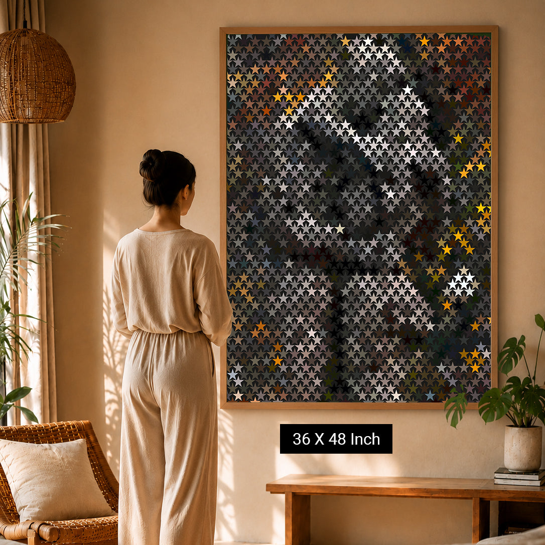 Soothing terracotta aura art print for earthy grounded spaces