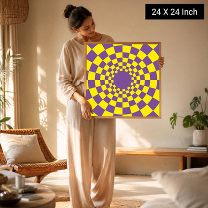 Soothing visual balance canvas for modern yoga studio design