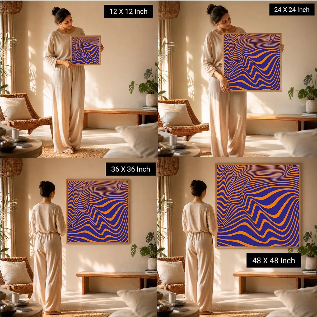 soothing wall paintings for peaceful office and wellness interiors