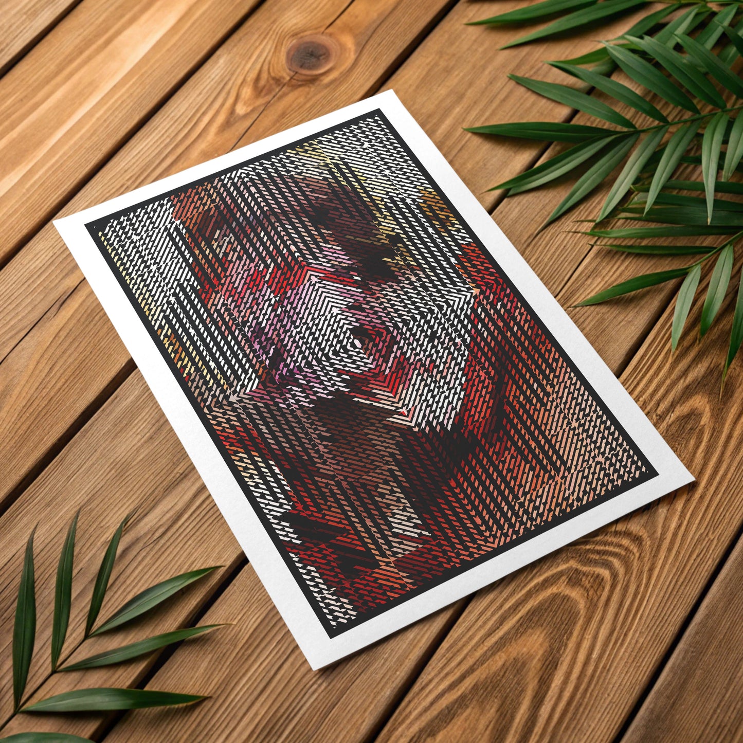 Soothing warm neutral poster for peaceful ADHD productivity