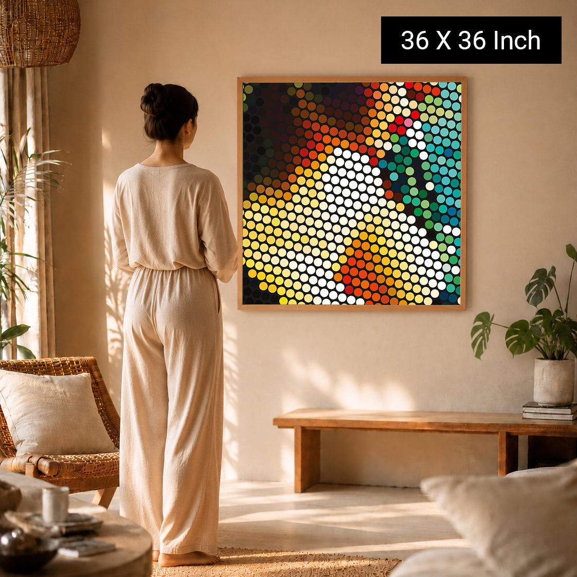 Stress reduction visual anchor art for high-pressure jobs
