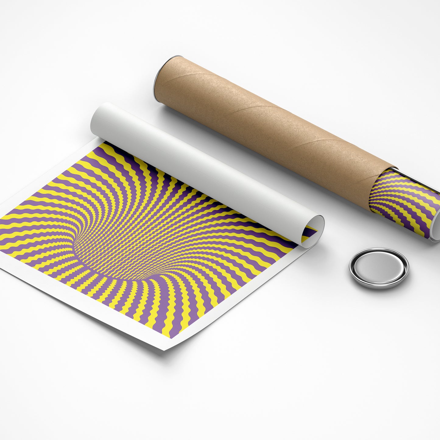 Symmetrical wave pattern poster for visual stress relief therapy
