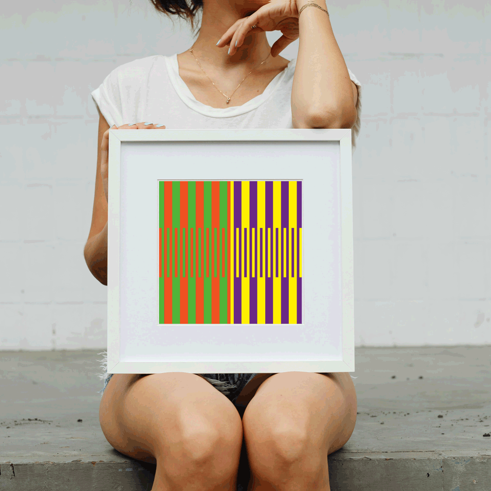 Therapeutic wall art print designed for psychologist counseling rooms