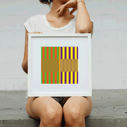Therapeutic wall art print designed for psychologist counseling rooms